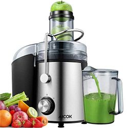 Juicer Aicok 1000W Powerful Juicer Machine Real 3’’ Whole Fruit and Vegetable Feeder Chute Juice ...