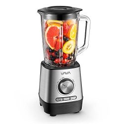 VAVA Professional Countertop Blender, Electric Blender/Food Processor with 500W Base, 1500 ml Gl ...