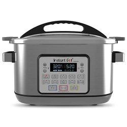 Instant Pot 8 Qt Aura Pro Multi-Use Programmable Multicooker with Sous Vide, Silver