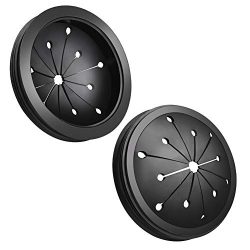 WXJ13 2 Pack Black Rubber 3-1/8 inch Garbage Disposal Splash Guard Sink Baffle for Kitchen or Ba ...