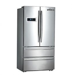 Thorkitchen HRF3601F Cabinet Depth French Door Refrigerator, Ice Maker, 36″, Stainless Steel