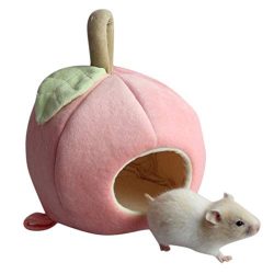 Cute Plush Winter Warm Hamster Hedgehog Rat Squirrel Nest Bed House Guinea Pig Bed Nest Pad Cage ...