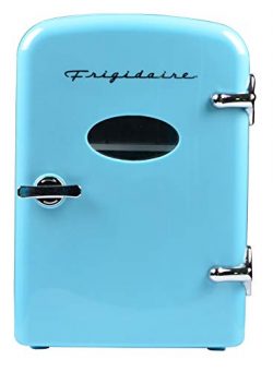 Frigidaire Retro Mini Compact Beverage Refrigerator, Great for keeping office lunch cool! (Blue, ...