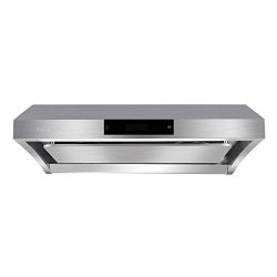 Wall-Mounted Range Hood, Sattiz 30″ 861CFM Stainless Steel Under Cabinet Kitchen Range Hoo ...