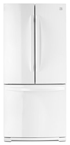 Kenmore 73002 19.5 cu. ft. Wide French Door Bottom Freezer Refrigerator in White -Works with Ale ...