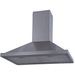 Costway 30″ Wall Mount Stainless Steel Push Control Kitchen Range Hood Vent Fan with Led L ...