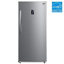 Whynter UDF-139SS 13.8 cu.ft. Energy Star Digital Upright Convertible Deep Stainless Steel Freez ...