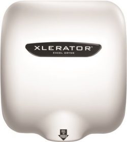 EXCEL DRYER, XL-BW-1.1N-110-120V 12.5 Amps 120V White Thermoset (BMC) Xlerator Hand Dryer, 12.68 ...