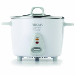 Aroma Housewares Simply Stainless 14-Cup (Cooked)  (7-Cup UNCOOKED) Rice Cooker, Stainless Steel ...