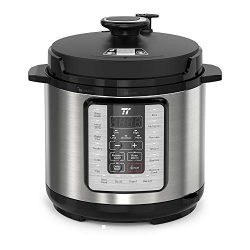 TaoTronics TT-EE006 Electric Pressure Cooker 6QT, 10-in-1 Multi-Use Programmable, No Chemical Co ...