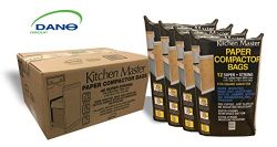 Kitchen Master Paper/Plastic lined Pre-Cuffed Compactor Bags -48 Pack