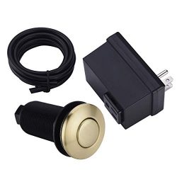 BESTILL Sink Top Air Switch Kit for Garbage Disposals, Brushed Gold/Brushed Brass