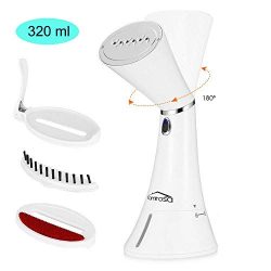 FAMIROSA Steamer Iron for Clothes Handheld – 320ml Water Tank Portable Travel Size Garment ...