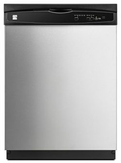 Kenmore 2217383 24″ Built-In Dishwasher, Stainless Steel