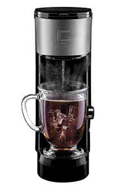 Chefman RJ14-SKG-IR Maker K-Cup Instabrew Brewer-Free Filter Included for Use with Coffee Ground ...