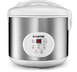 Gourmia GRC870 20 Cup (Cooked) Rice Cooker and Steamer For Grains and Hot Cereal – Steam B ...