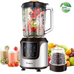 Blender, AAOBOSI Smoothie blender, Professional Blender with 52 Oz Glass Jar for Shakes and Smoo ...