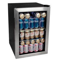 EdgeStar BWC90SS 84 Soda Can Beverage Cooler – Stainless Steel