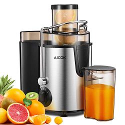 Juicer Aicok Centrifugal Juicer with Wide Mouth, 3 Speed Juice Extractor for Fruit and Vegetable ...