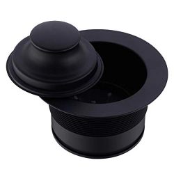 SINKINGDOM Sink Flange kit for Garbage Disposal with EZ-Mount (Full-Brass), Matte Black.