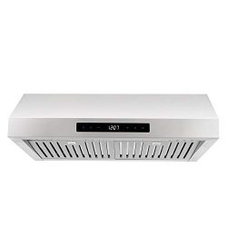 Cosmo UMC30 30-in Under-Cabinet Range Hood 760-CFM | Ducted / Ductless Convertible Duct , Wirele ...