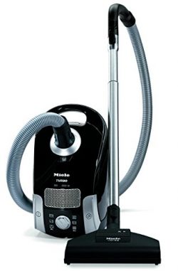 Miele Turbo Team Canister Vacuum, Obsidian Black