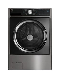 Kenmore Elite 41783 4.5 cu. ft. Smart Front-Load Washer with Accela Wash in Metallic Silver, inc ...