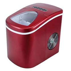 Deco Gear Electric Ice Maker Compact Top Load 26 Lbs. Per Day (Red)