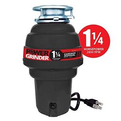 NORTHSTAR DECOR PG-3000 Power Grinder Garbage Disposal. Industry Leading 1.25 HP (Commercial Gra ...