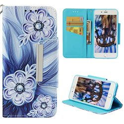 Badalink iPhone 8 Plus Case Wallet, iPhone 7 Plus Case Flip Cover Cute Painting Soft Leather Bum ...