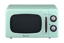 Magic Chef MCD770CM 0.7-Cu. Ft. 700W Retro Countertop Microwave Oven in Mint Green.7 Cu.Ft,