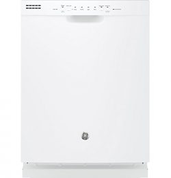 GE GDF510PGJWW 24″ Built In Full Console Dishwasher with 4 Wash Cycles, in White