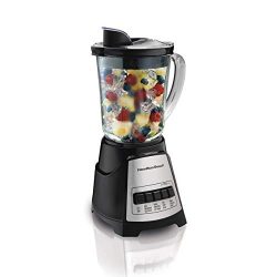 Hamilton Beach 58148 Power Elite Multi-Function Blender with Glass Jar (58148A), OSFA, Black (Ce ...