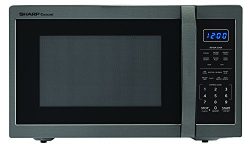 Sharp Microwaves ZSMC1452CH Sharp 1,100W Countertop Microwave Oven, 1.4 Cubic Foot, Black Stainl ...