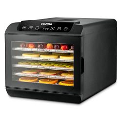 Gourmia GFD1680 Premium Countertop Food Dehydrator 6 Drying Shelves Digital Thermostat Preset Te ...