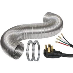 Certified Appliance Accessories Dryer Duct Kit with 4-Wire 30-Amp 6ft Cord