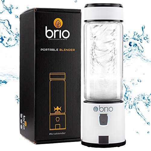 BRIO USB Blender – Glass Portable Blender for Shakes and Smoothies/ Single Serve, Battery  ...