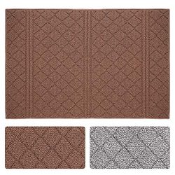 Indoor Doormat Absorbent Mats 24″x 36″ Rubber Backing Non Slip Door Mat for Front Do ...