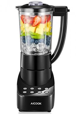 Blender 5 Speed Smoothie Blender Make Smoothies, Ice and Frozen Fruit Drinks, BPA-Free Glass Jar ...