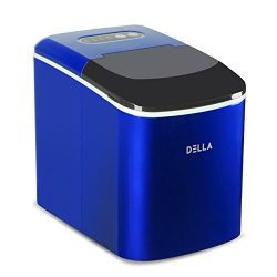DELLA Portable Electric Ice Maker Machine Counter Top Load Makes 26 lbs per day Cubes Making wit ...