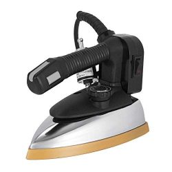 VEVOR Industrial Steam Iron 1000W Electric Steam Irons Steel Feed Steam Iron Set with Non-Stick  ...