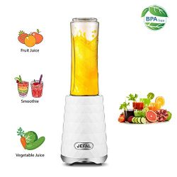 JEFAL Personal Small Blender Smoothie Maker,Portable Juicer Blender Electric High-Speed Mixer wi ...