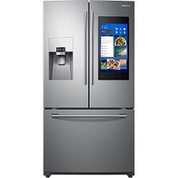 Samsung RF265BEAESR 24 cu. ft. Capacity 3 -Door French Door Refrigerator with Family Hub0153  ...