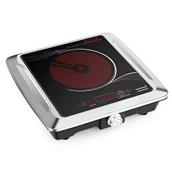 Techwood Portable Single Burner – Infrared Cooktop – Electric Ceramic Hot Plate ES-3105