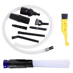 ECOMAID Universal Vacuum Attachment Cleaner Dust Dirt Remover Interface Tool for Air Vents Keybo ...