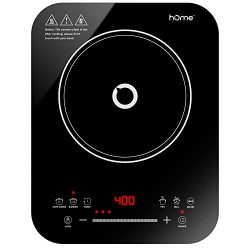 hOmeLabs Portable Induction Cooktop – 1500W Single Burner Electric Countertop Stove – ...