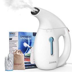 zonpor Steamer for Clothes, Portable Clothes Steamer Travel Size, Fast Heat Up and Powerful Stea ...