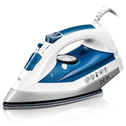 Deik Steam Iron, Iron with Nanoceramic Soleplate, Variable Temperature and Steam Setting Iron, A ...