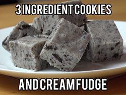 3 Ingredient Cookies and Cream Fudge