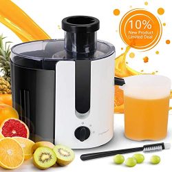 Aigostar Grape – Wide Mouth Centrifugal Juicer BPA-Free Food Grade, Stainless Steel Dual S ...